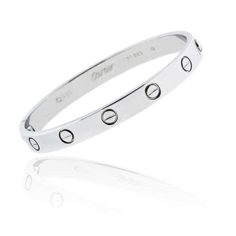 cartier love bracelet sterling silver